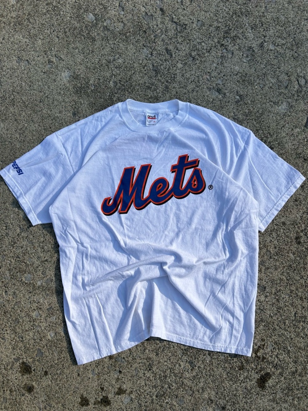 Vintage White New York Mets X ESPNzone T-Shirt